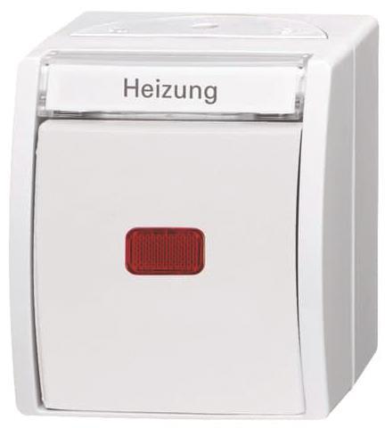 BJ APWG ocean Heizung- 2601/2SKWNH-54 Notschalter Aus 2polig alpinweiss