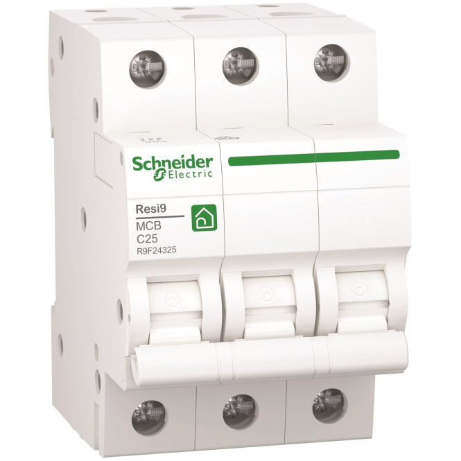 Schneider Leitungsschutz- R9F24325 schalter Resi9 3P, 25A, C Charakteristik