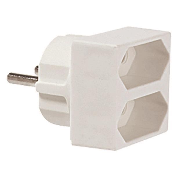 Bachmann Euro Doppelstecker weiß 921.271