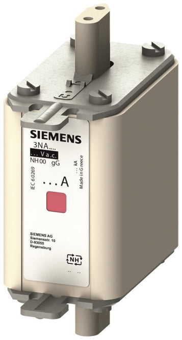 Siemens 3NA78247 NH00 80A 500VAC/250DC gL/gG Sicherung spannungsf. m.Kennmelder
