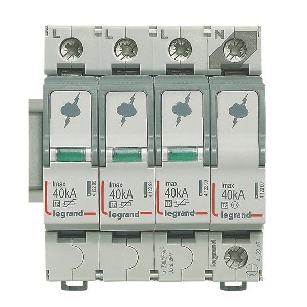 Legrand 412247 ÜSS-Ableiter Typ 2 3+1 Schaltung f.TT/TN-S 230/400V 40kA