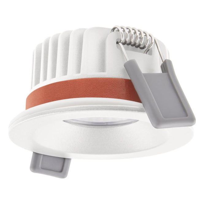 LEDV Einbaustrahler Spot FIRE RATED ws IP65 DA68 8W 390-680lm 3000K Ra90 dim