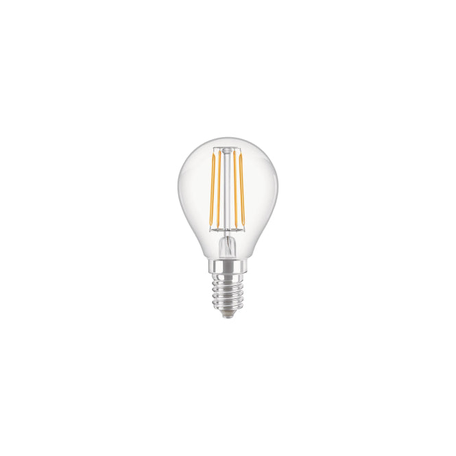 PHIL CorePro LEDluster 4,3-40W/827 Tropfen E14 470lm Glas klar EEK F