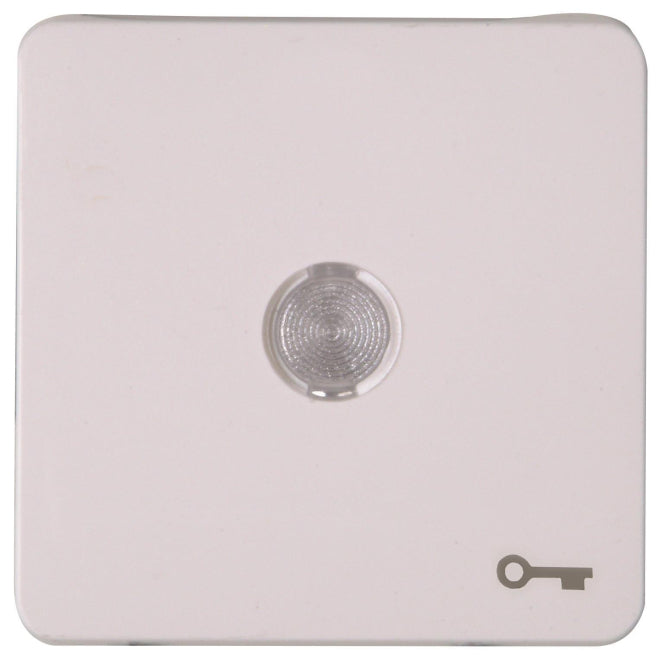 Kopp HK02-Flächenwippe m.Linse 330113003 u.Symbol "Schlüssel" arktisweiß
