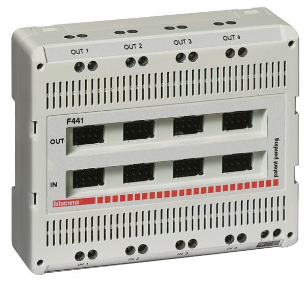 BTicino F441 REG Audio/Video Mixer m.4Eingängen u.4Ausgängen