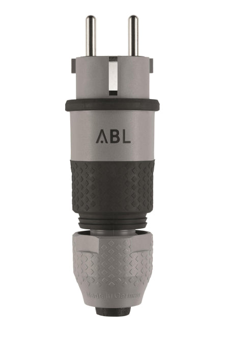 ABL Professional Stecker 100000070 SCHUKO & fr-be Elamid 2K gr sv IP54 Typ
