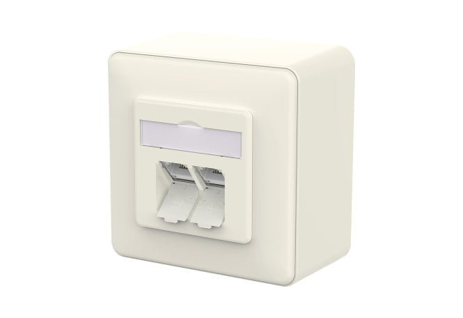 Metz E-DAT C6A LSA++ 2 Port 130E380002-I AP reinweiß