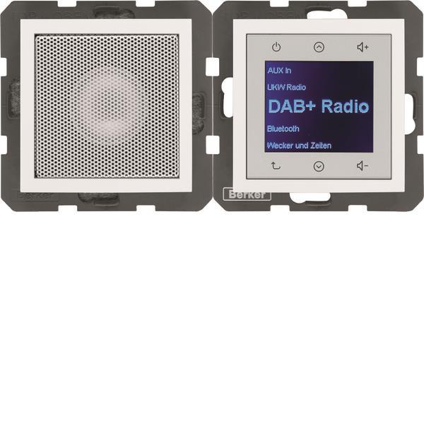 Berker Radio Touch mit Lautspr. 30808989 DAB+ Bluetooth B.x polarweiss glänzend