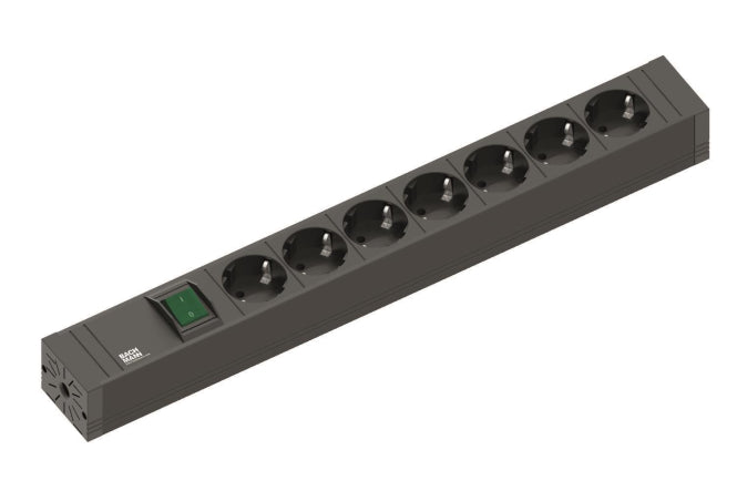 Bachmann Steckdosenleiste 7fach 420.0014 Connect Line mit Schalter 2,0 m Leitung