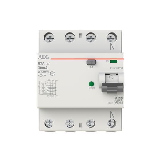 AEG FI-Schutzschalter Typ B FN463/B30 4x63A/0,03 Allstromsensitiv