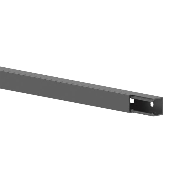 GGK 3630 LFG 15x15-9005 Leitungs- führungskanal PVC m.Bodenlochung schwarz