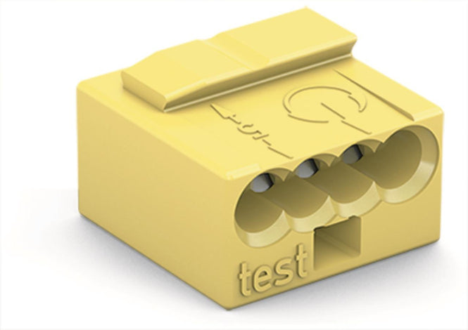 WAGO 243-504 MICRO-Verbindungsdosen- klemme,für eindrähtige Leiter,Ø 0,8 mm