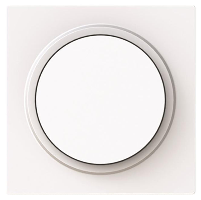 BJ Zentralscheibe 6540-44G-102 Drehdimmer m.Drehknopf weiß