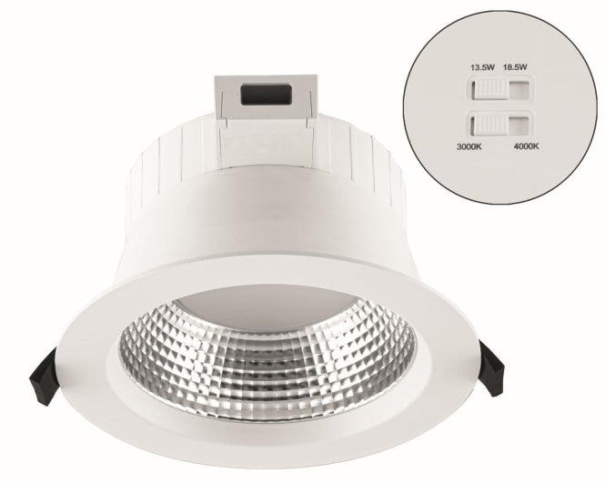 EVN Downlight Reflektor IP54 D172 CAMBIO 13,5/18,5W 1800-2400lm 3000/4000K 150mm