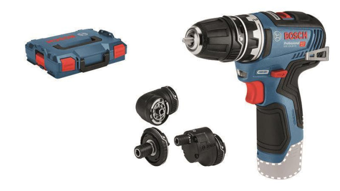 Bosch Akku-Bohrschrauber GSR 12V-35 FC inkl. Aufsätze solo, L-BOXX 06019H3003