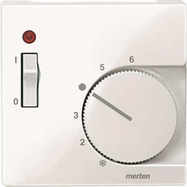 Merten Zentralplatte f.RTR 534819 m.Schalter polarweiß glänzend System M