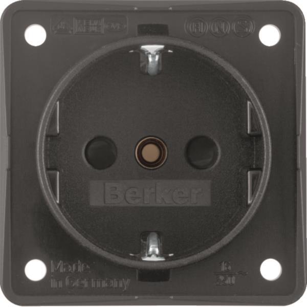 BER Schuko-Steckdose 0941952505 B.MOBIL anthrazit 16A mit KiSi