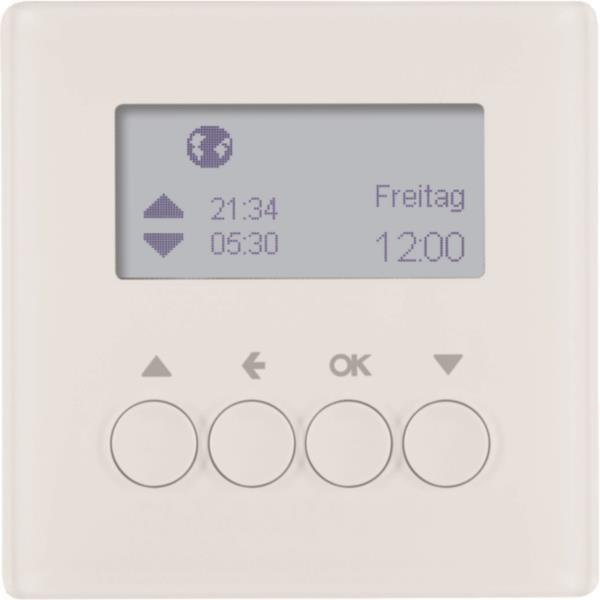 Berker Jalousie-Schaltuhr Q.1/Q 85741129 3 polarweiß,samt