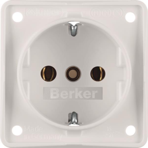 BER B.Mobil Schuko Kombi 0941852502 mit Schraubklemmen polarweiss matt