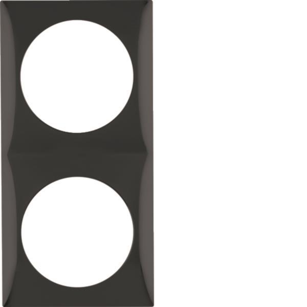 BER Rahmen 2fach Integro Flow 0918262510 schwarz glänzend
