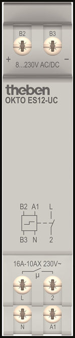 Theben Stromstoßschalter OKTO ES12-UC elektronisch 1S 8-230V 3120131