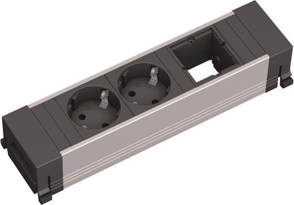 Bachmann POWER FRAME 2xSchuko 916.000 1xABD
