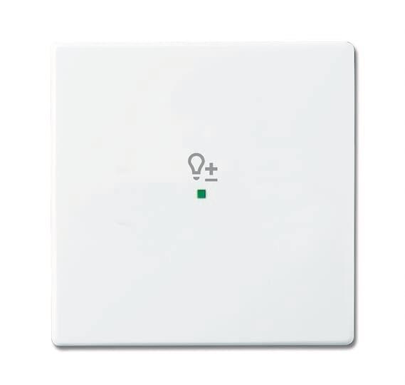 BJ Wippe 1-fach Symbol Dimmer 6234-10-84 Busch-free@home studioweiß