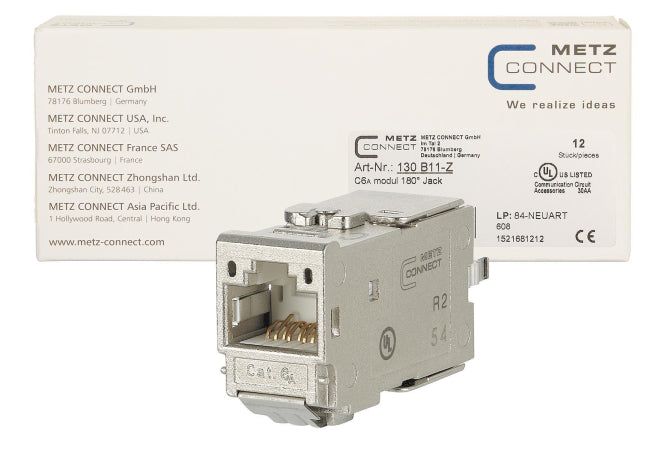 Metz C6Amodul 180° Jack 130B11-Z Umverpackung a 12 Stk