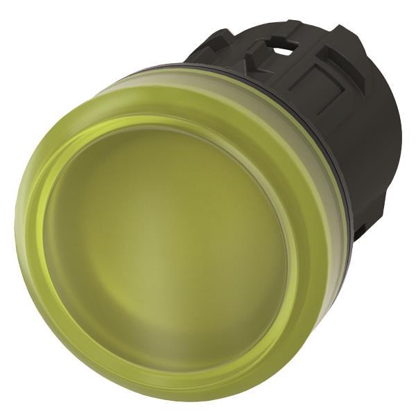 Siemens 3SU10016AA300AA0 Leuchtmelder 22mm rund gelb Linse glatt