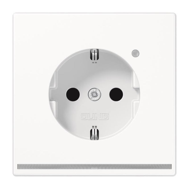 Jung SCHUKO-Steckdose LS1520-OWWLNW m.LED-Licht erh. Ber.