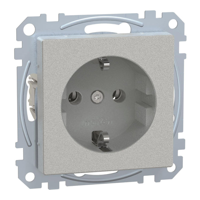 Merten SCHUKO-Steckdose StK MEG2301-0460 aluminium System M