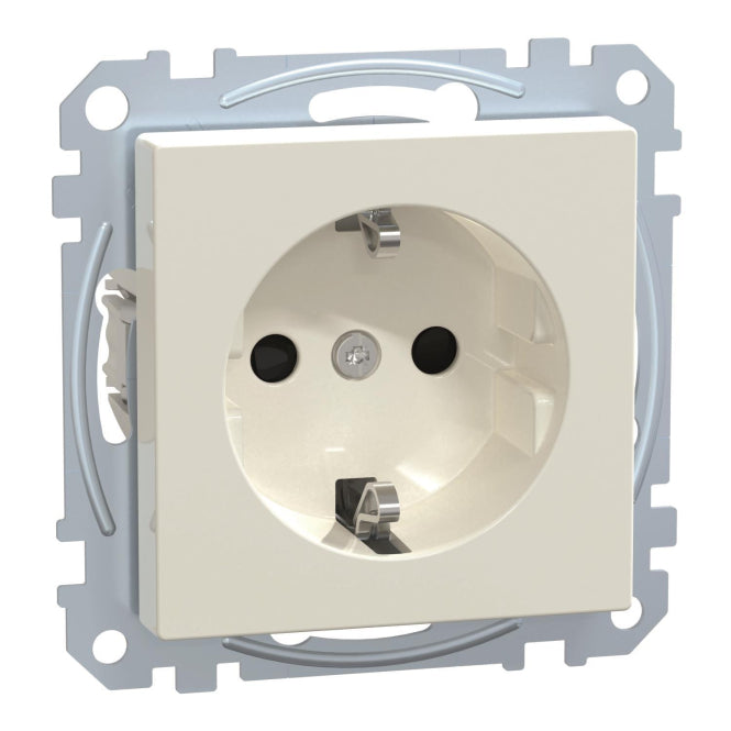 Merten SCHUKO-Steckdose BRS MEG2300-0319 StK polarweiß glänzend System M