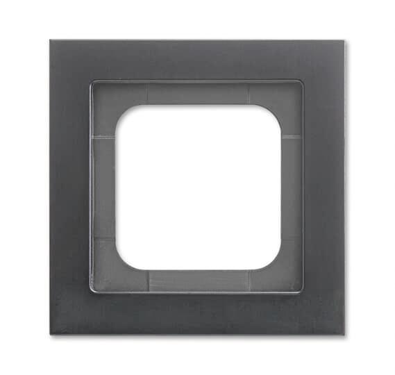 BJ Abdeckrahmen schwarz matt 1721-275 Busch-axcent Rahmen 1fach