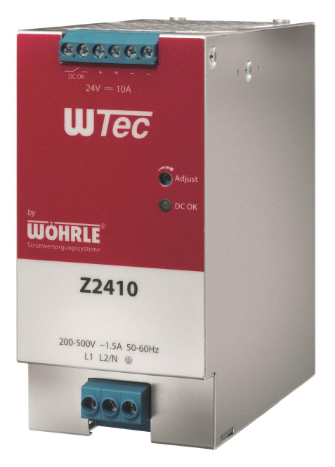Wöhrle Netzgerät 1+2phas. AC Z2410 E180-550V A24VDC 10A DC-OK LED Rel.Power