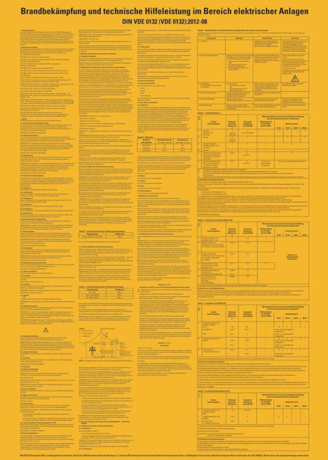 HEIN 35984 Aushang HEIN_35984 Brandbekämpfung elektrischen Anlagen