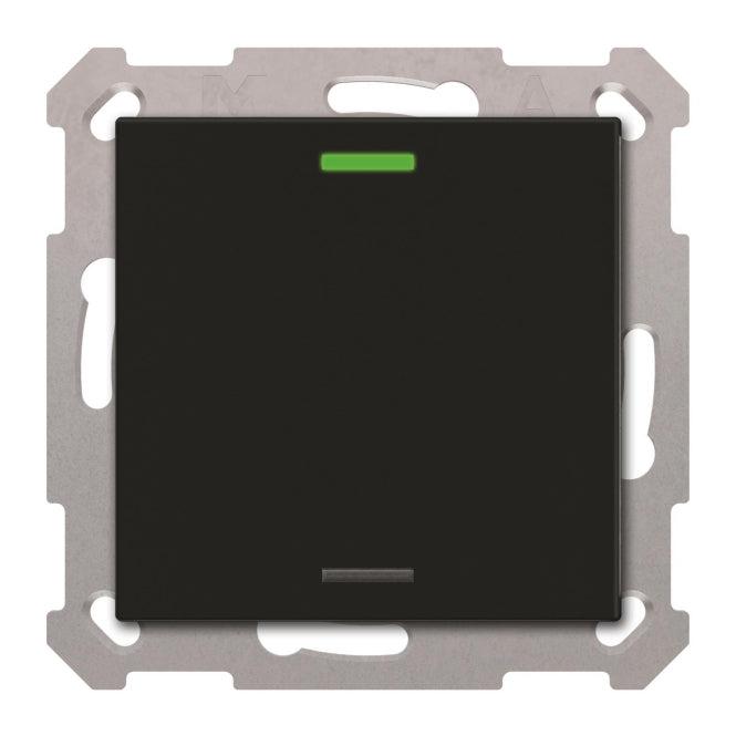 MDT BE-TAL550106.01 KNX Taster Light 55 1-fach RGBW Schwarz matt Neutral