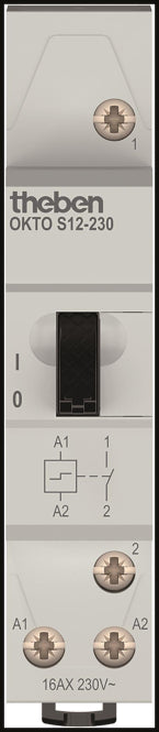 Theben Stromstoßschalter OKTO S12-230 elektromechanisch 1S 230VAC 3120120