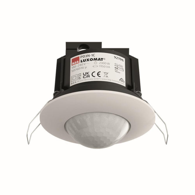 BEG Luxomat UP Bewegungsmelder 92196 PD3N-1 C-DE 360' 230V 1 Kanal weiss