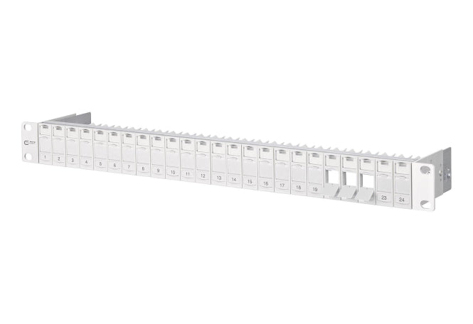 Metz 19z Modulträger leer 130920-00KE Keystone 1HE 24Port lichtgrau geschirmt