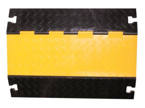 Walther Kabelbrücke 4K gerade 39870045 Vollgummi schwarz/gelb LxBxH:910x590x75