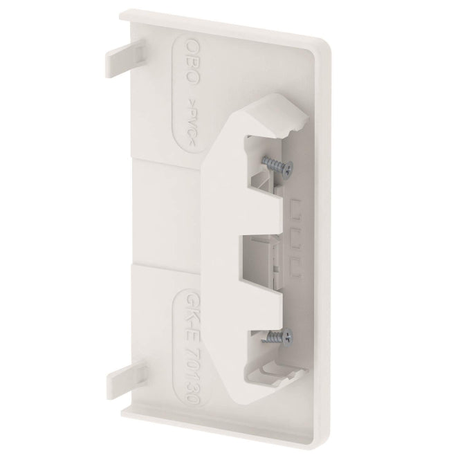 OBO GKH-E70130RW Endstück halogenfrei 70x130 PC/ABS reinweiß RAL9010 6114280