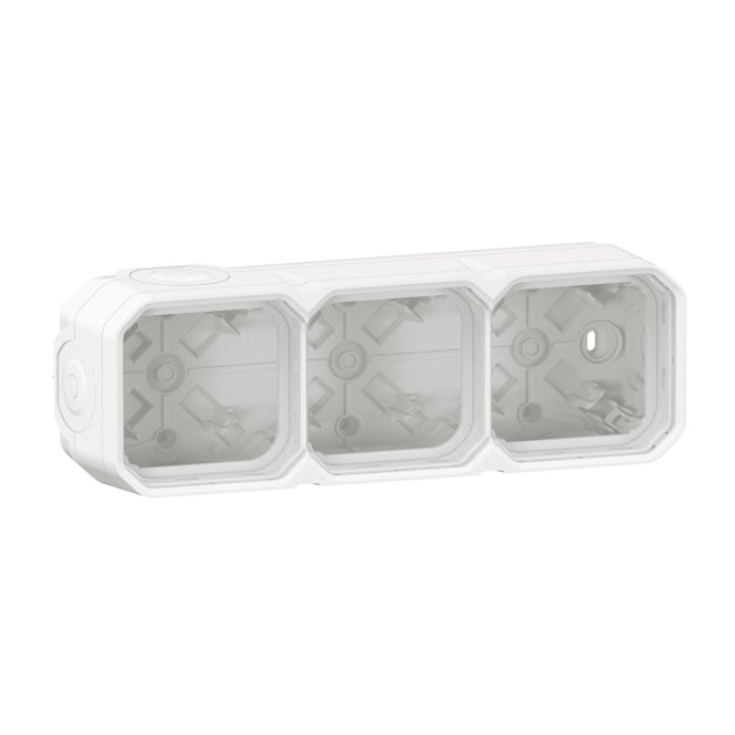 Legrand 069688L Plexo New 3-fach Gehäuse horizontal u.vertikal in der Ultraweiß