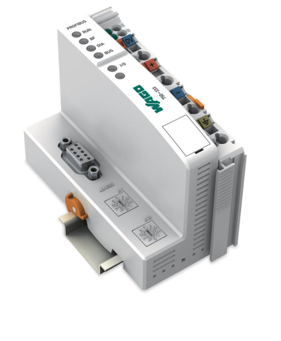 WAGO 750-333 Feldbuskoppler PROFIBUS DP,2. Generation,12 MBd,lichtgrau