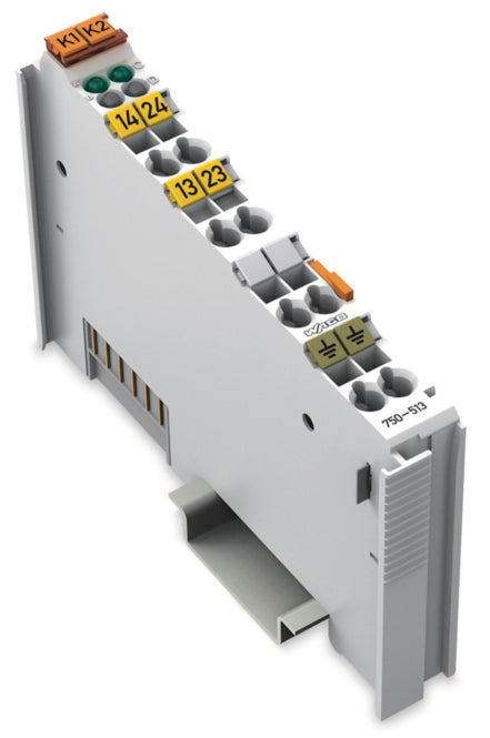 WAGO 750-513 2-Kanal-Relaisausgang,AC 250 V,2,0A, lichtgrau