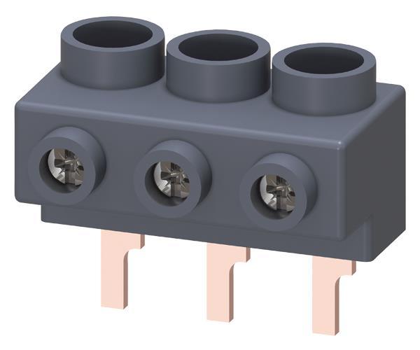 Siemens 3RV19155A 3Ph.-Einspeiseklemme f.3Ph.-SaS f.S0/S00 Anschluss v.oben