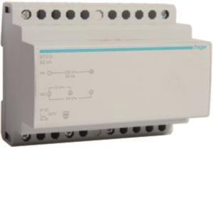 Hager Sicherheitstrafo 230V/12V ST315 u.24V 63VA 6PLE