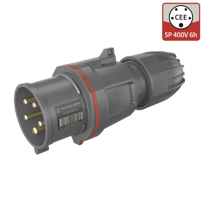 Walther CEE NEO Stecker FW231506CC Classic 32A 5P 6h IP54 m.Käfigzugfeder