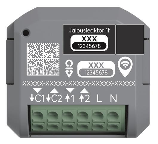 BJ Jalousieaktor 1-fach UP 62831 U-WL Wireless