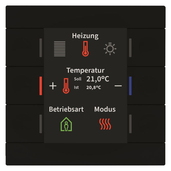 MDT BE-TAS86T06.02 KNX Taster Smart 86 m.Farbdisplay u.Temperatursensor sw matt