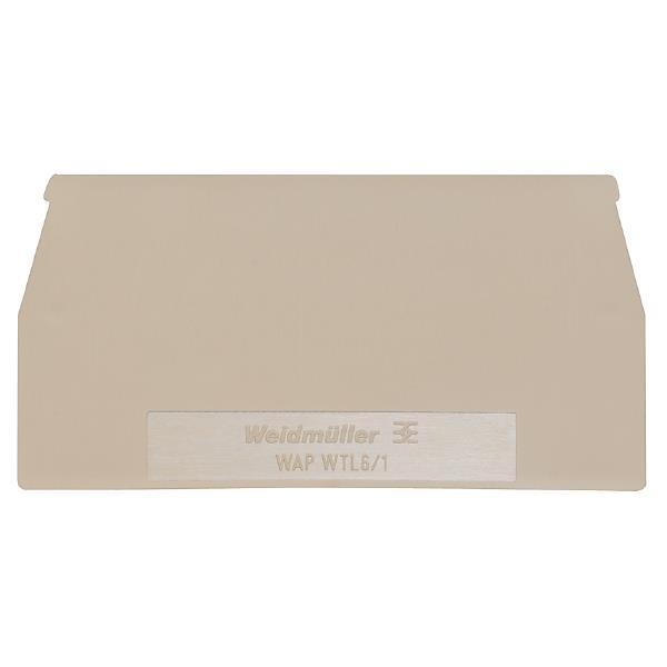 Weidmüller WAP WTL6/1 Zubehör Abschluss- platte dbei B:1,5mm 1068300000